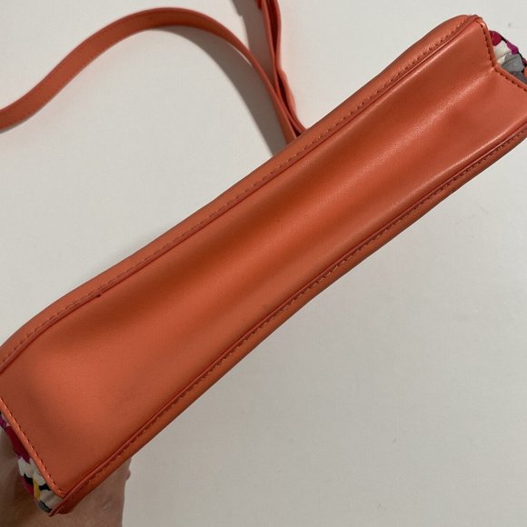 Vera Bradley Handbag Trimmed Trapeze Crossbody Purse Pixie Confetti Zip Top - Picture 7 of 8